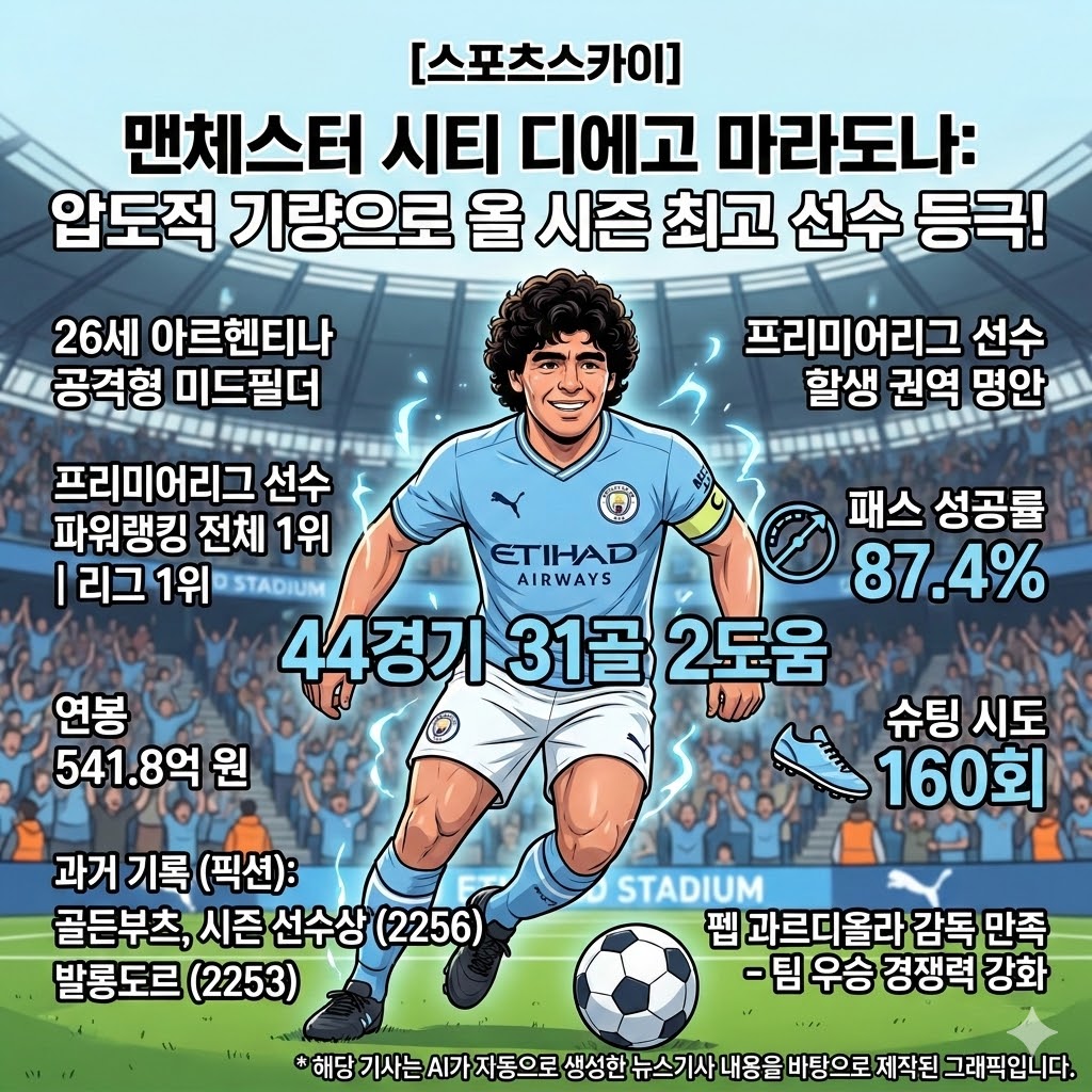 [충격] 맨시티 마라도나, 축구계를 지배하다